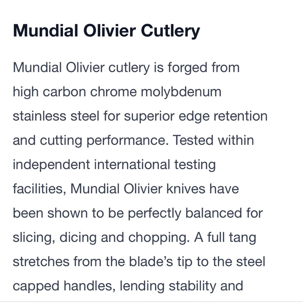 🇧🇷 Set of 5 MUNDIAL steak knives & 1 fish knife. Stamped Olivier Anquier. Brazil - Picture 10 of 12